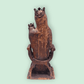Virgen María con Niño Jesús en roble tallado estilo románico - Cositas Antiguas – La Guadaña, Anticuarios Online en Jerez , vender antigüedades, muebles antiguos