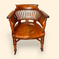 Silla de escritorio giratoria inglesa de roble - Cositas Antiguas – La Guadaña, Anticuarios Online en Jerez , vender antigüedades, muebles antiguos