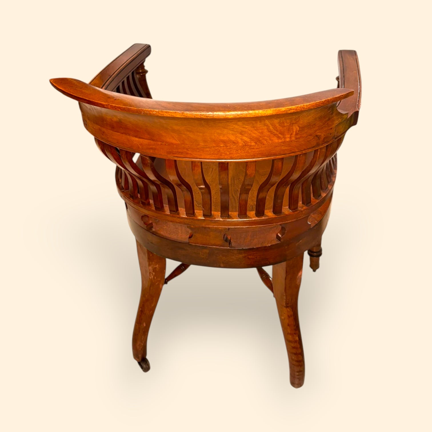 Silla de escritorio giratoria inglesa de roble - Cositas Antiguas – La Guadaña, Anticuarios Online en Jerez , vender antigüedades, muebles antiguos