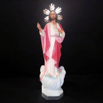 Figura Sagrado Corazón de Jesús majestuosa y religiosa - Cositas Antiguas – La Guadaña, Anticuarios Online en Jerez , vender antigüedades, muebles antiguos