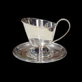 Salsera de metal plateado con diseño clásico y elegante - Cositas Antiguas – La Guadaña, Anticuarios Online en Jerez , vender antigüedades, muebles antiguos