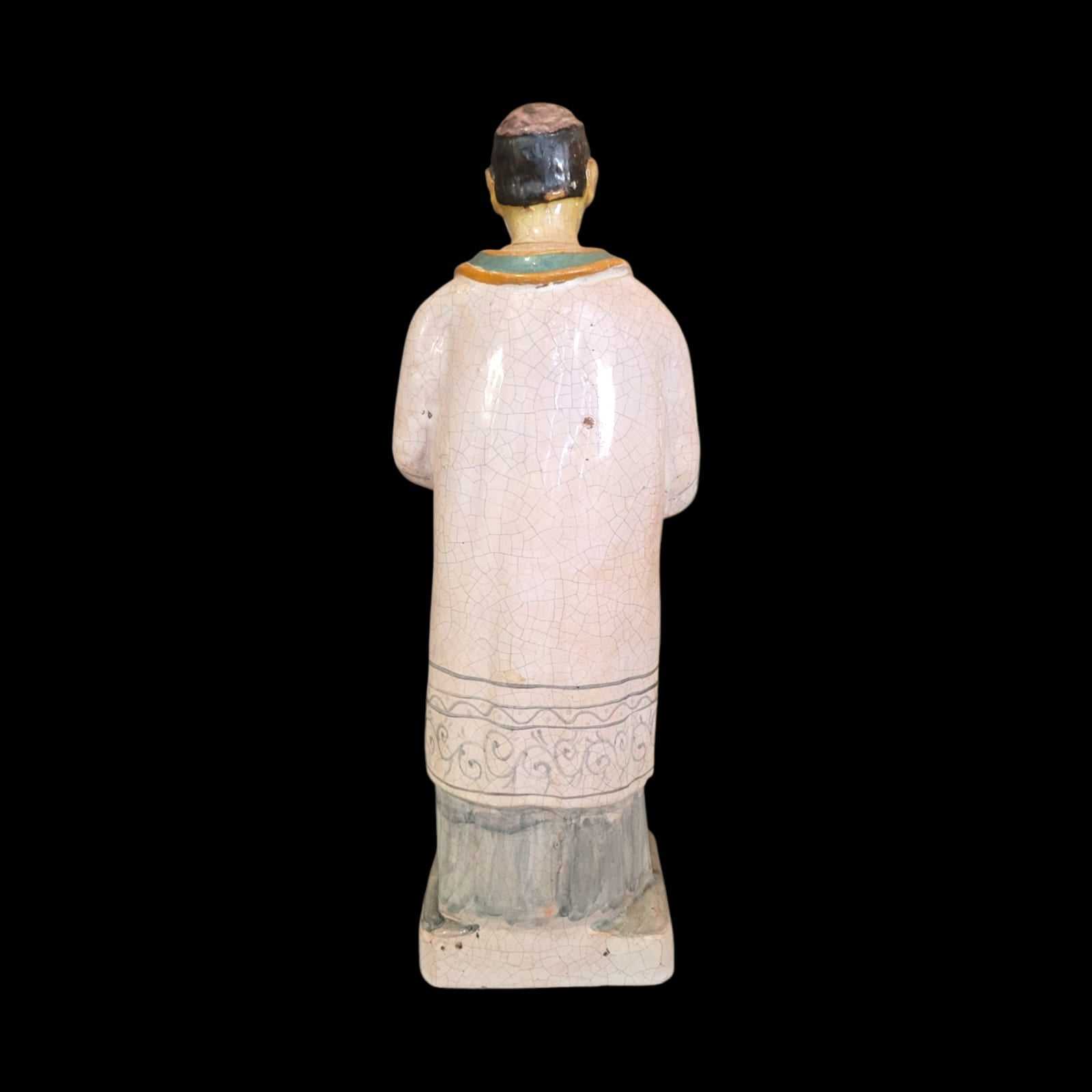 Figura de San Mathurin en terracota: arte y devoción - Cositas Antiguas – La Guadaña, Anticuarios Online en Jerez , vender antigüedades, muebles antiguos