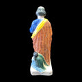 Figura antigua de terracota de San Mathieu pintada a mano - Cositas Antiguas – La Guadaña, Anticuarios Online en Jerez , vender antigüedades, muebles antiguos