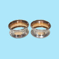 Pareja de servilleteros de metal plateado | Elegancia única - Cositas Antiguas – La Guadaña, Anticuarios Online en Jerez , vender antigüedades, muebles antiguos