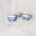 Juego de 3 tazas | India de San Juan de Aznalfarache - Cositas Antiguas – La Guadaña, Anticuarios Online en Jerez , vender antigüedades, muebles antiguos
