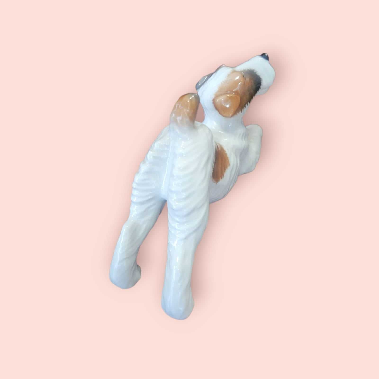 Figura de perro FOX TERRIER – Porcelana Alemana años 50 - Cositas Antiguas – La Guadaña, Anticuarios Online en Jerez , vender antigüedades, muebles antiguos