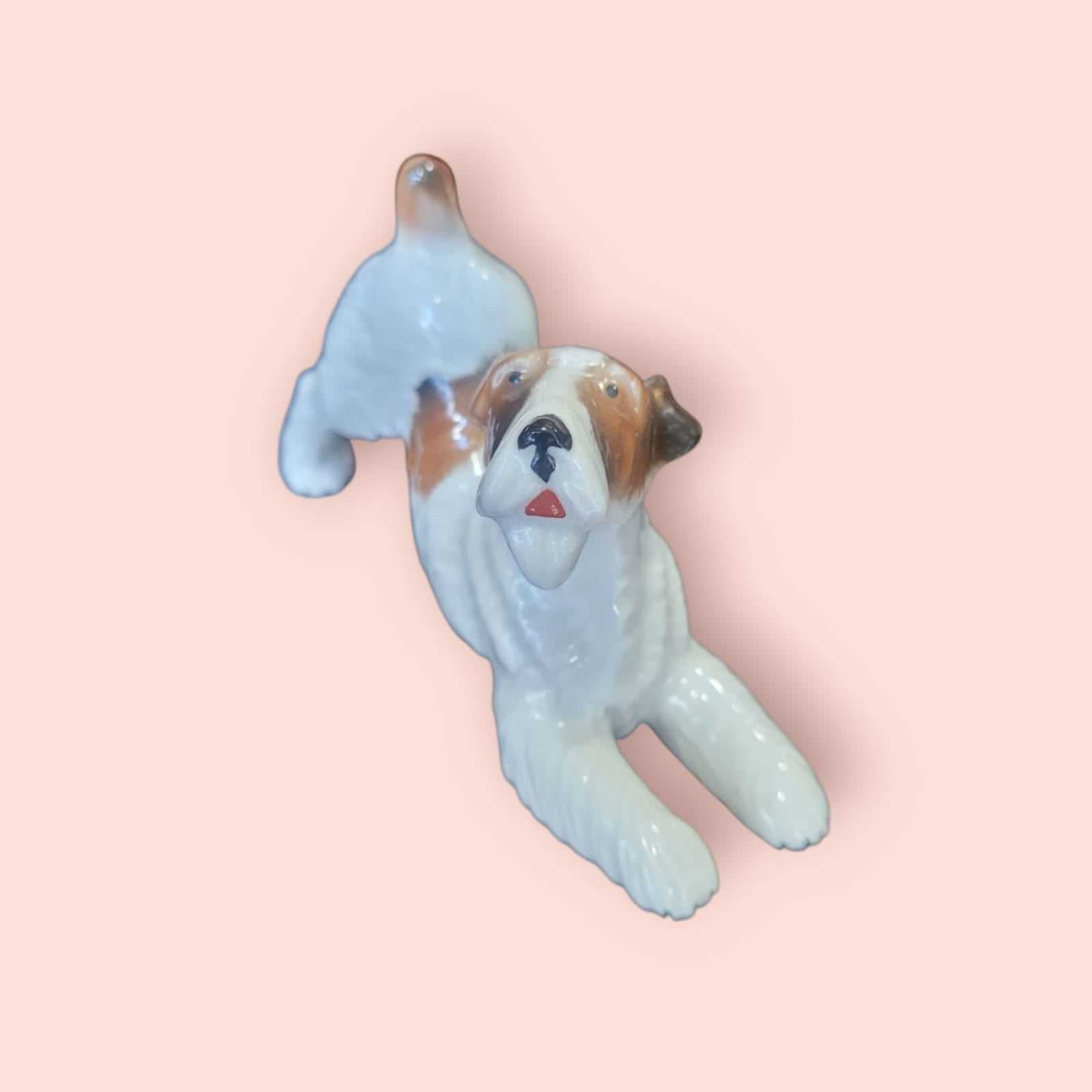 Figura de perro FOX TERRIER – Porcelana Alemana años 50 - Cositas Antiguas – La Guadaña, Anticuarios Online en Jerez , vender antigüedades, muebles antiguos