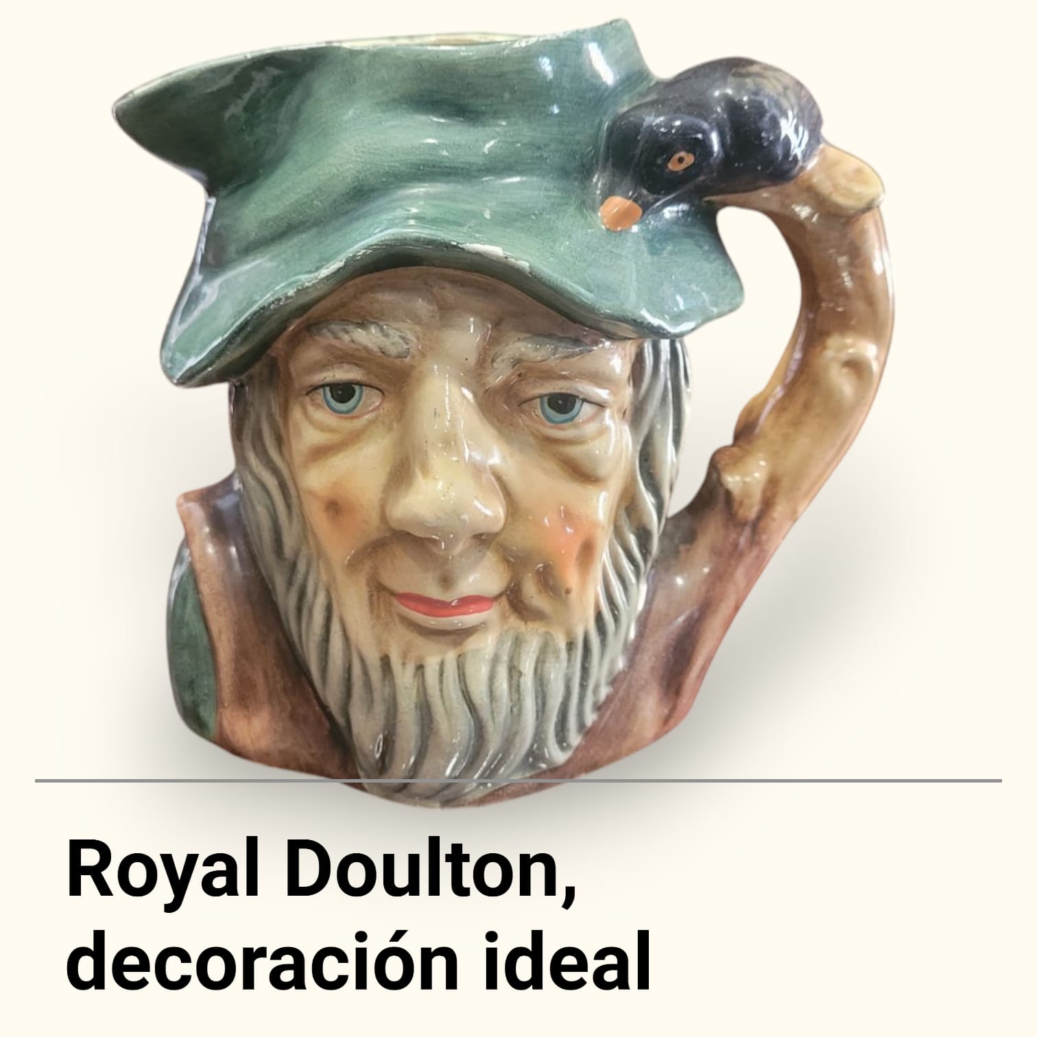 Jarra de porcelana Royal Doulton - Rip Van Winkle - Cositas Antiguas – La Guadaña, Anticuarios Online en Jerez , vender antigüedades, muebles antiguos