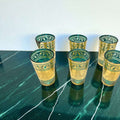 Vasos de té marroquíes decorados a mano – Set de 6 piezas - Cositas Antiguas – La Guadaña, Anticuarios Online en Jerez , vender antigüedades, muebles antiguos