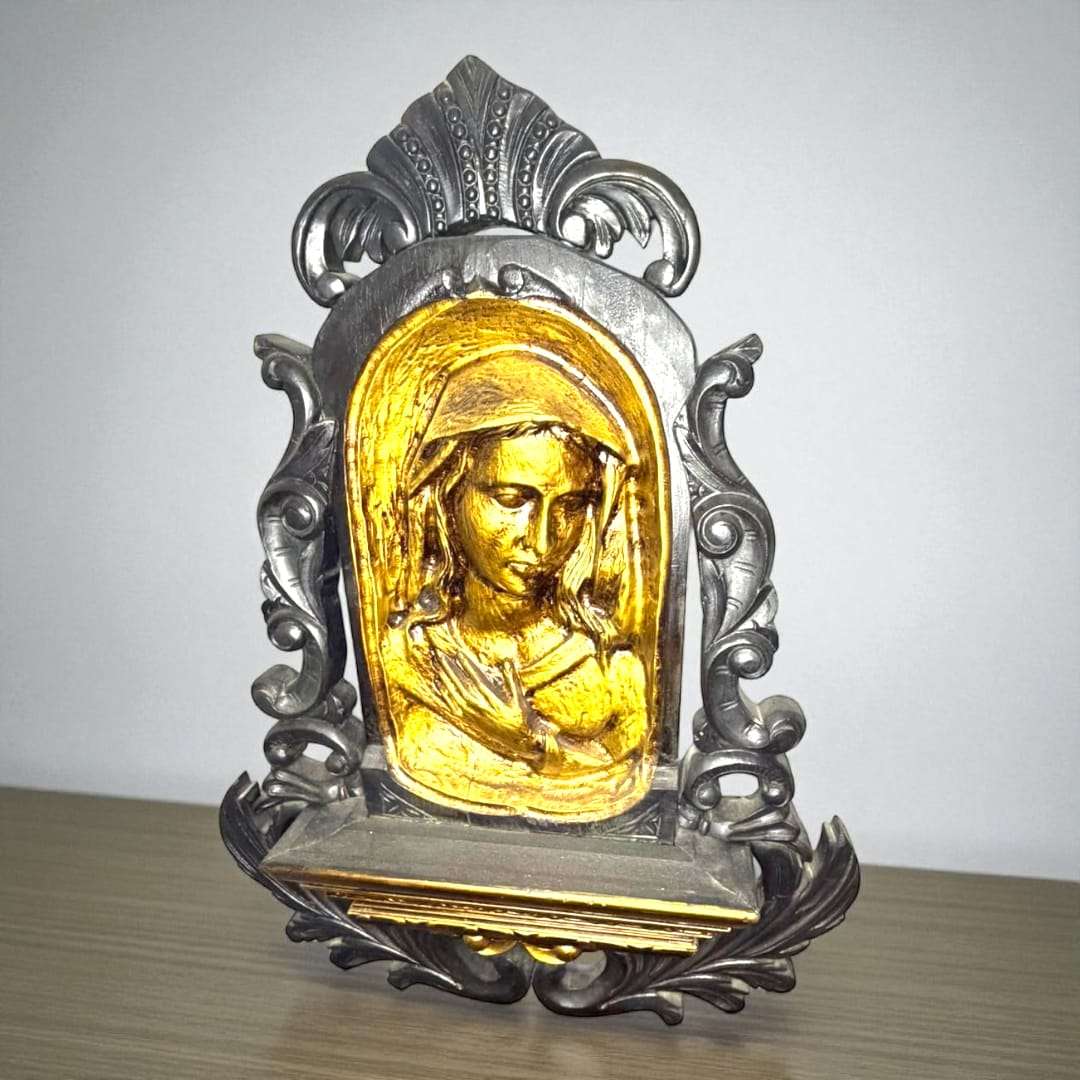 Dolorosa tallada en madera de caoba – Arte sacro y devoción - Cositas Antiguas – La Guadaña, Anticuarios Online en Jerez , vender antigüedades, muebles antiguos