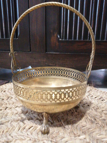 Canasto de metal para flores o maceta | Excelente calidad - Cositas Antiguas – La Guadaña, Anticuarios Online en Jerez , vender antigüedades, muebles antiguos