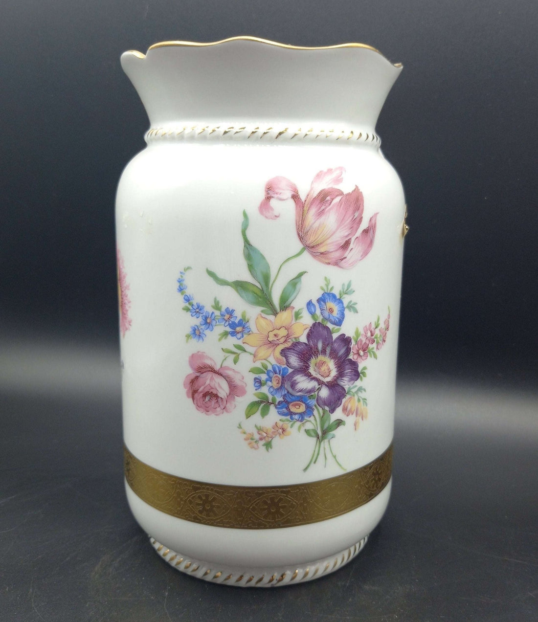 Jarron de porcelana pintado a mano de excelente calidad - Cositas Antiguas – La Guadaña, Anticuarios Online en Jerez , vender antigüedades, muebles antiguos