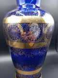 Jarrón de cristal azul cobalto y oro de lujo - Cositas Antiguas – La Guadaña, Anticuarios Online en Jerez , vender antigüedades, muebles antiguos