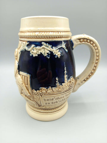 Jarra de cerveza alemana de cerámica – Excelente calidad - Cositas Antiguas – La Guadaña, Anticuarios Online en Jerez , vender antigüedades, muebles antiguos