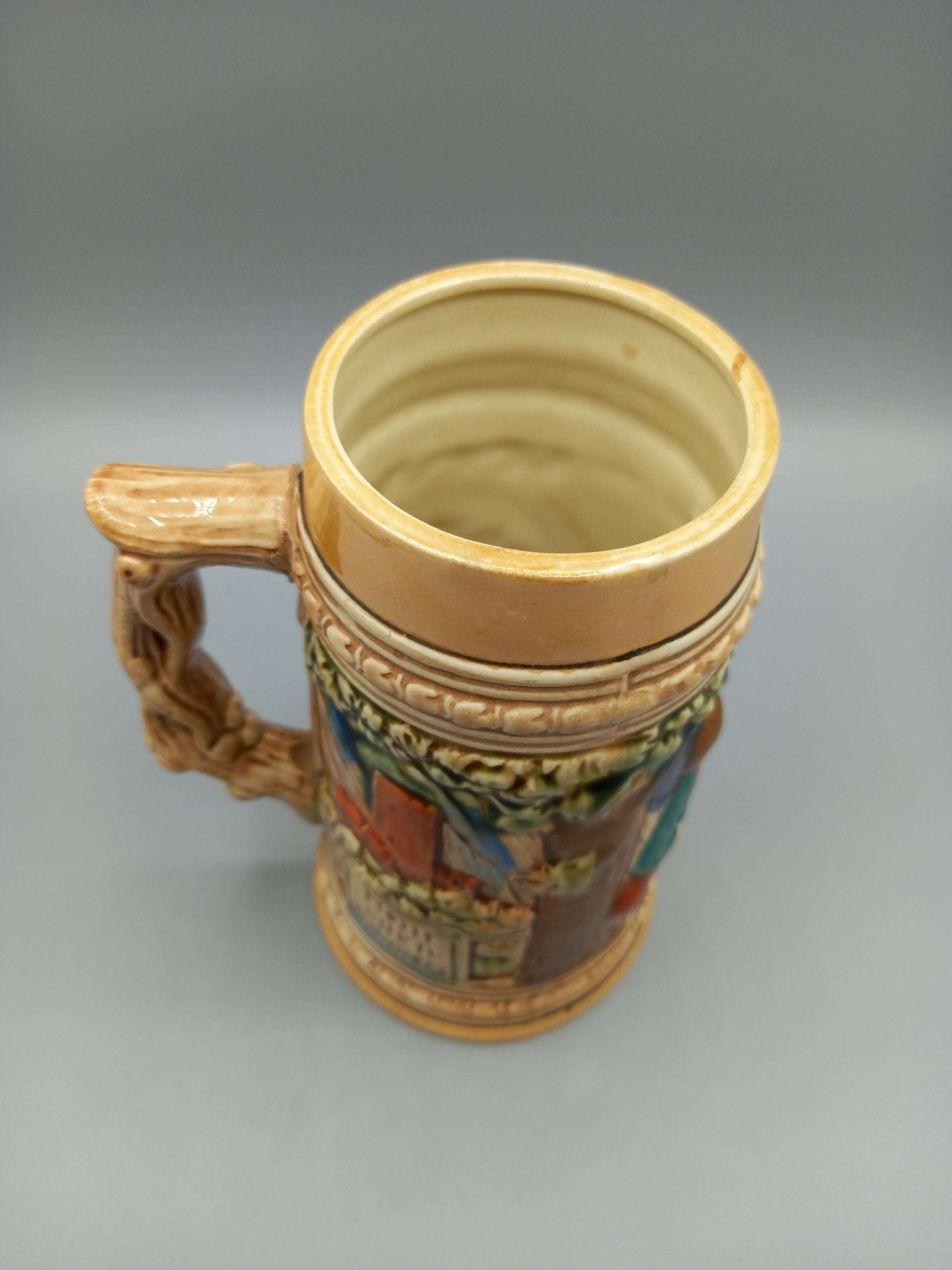Jarra de cerveza alemana de cerámica – Calidades excepcionales - Cositas Antiguas – La Guadaña, Anticuarios Online en Jerez , vender antigüedades, muebles antiguos