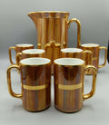 Jarra de Porcelana San Claudio con 6 Jarritas Exclusivas - Cositas Antiguas – La Guadaña, Anticuarios Online en Jerez , vender antigüedades, muebles antiguos