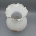 Jarron decorativo en cristal blanco de calidad premium - Cositas Antiguas – La Guadaña, Anticuarios Online en Jerez , vender antigüedades, muebles antiguos