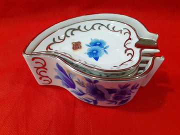 Ceniceros| Juego completo de porcelana con decoración en hilo de plata - Cositas Antiguas – La Guadaña, Anticuarios Online en Jerez , vender antigüedades, muebles antiguos
