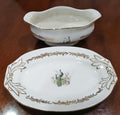 Salsera Pickman con bandeja de porcelana, diseño elegante y clásico. - Cositas Antiguas – La Guadaña, Anticuarios Online en Jerez , vender antigüedades, muebles antiguos
