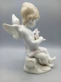 Figura Lladró Ángel con laúd | Fulgencio García 1987 - Cositas Antiguas – La Guadaña, Anticuarios Online en Jerez , vender antigüedades, muebles antiguos