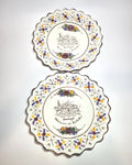 Pareja de platos portugueses Mosteiro de Batalha, calidad - Cositas Antiguas – La Guadaña, Anticuarios Online en Jerez , vender antigüedades, muebles antiguos