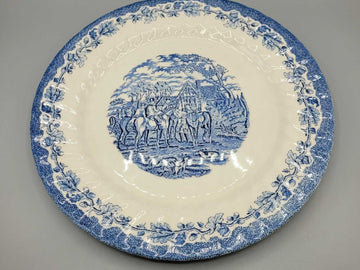 Fuente Royal Wessex inglesa con fondo azul | Vintage - Cositas Antiguas – La Guadaña, Anticuarios Online en Jerez , vender antigüedades, muebles antiguos