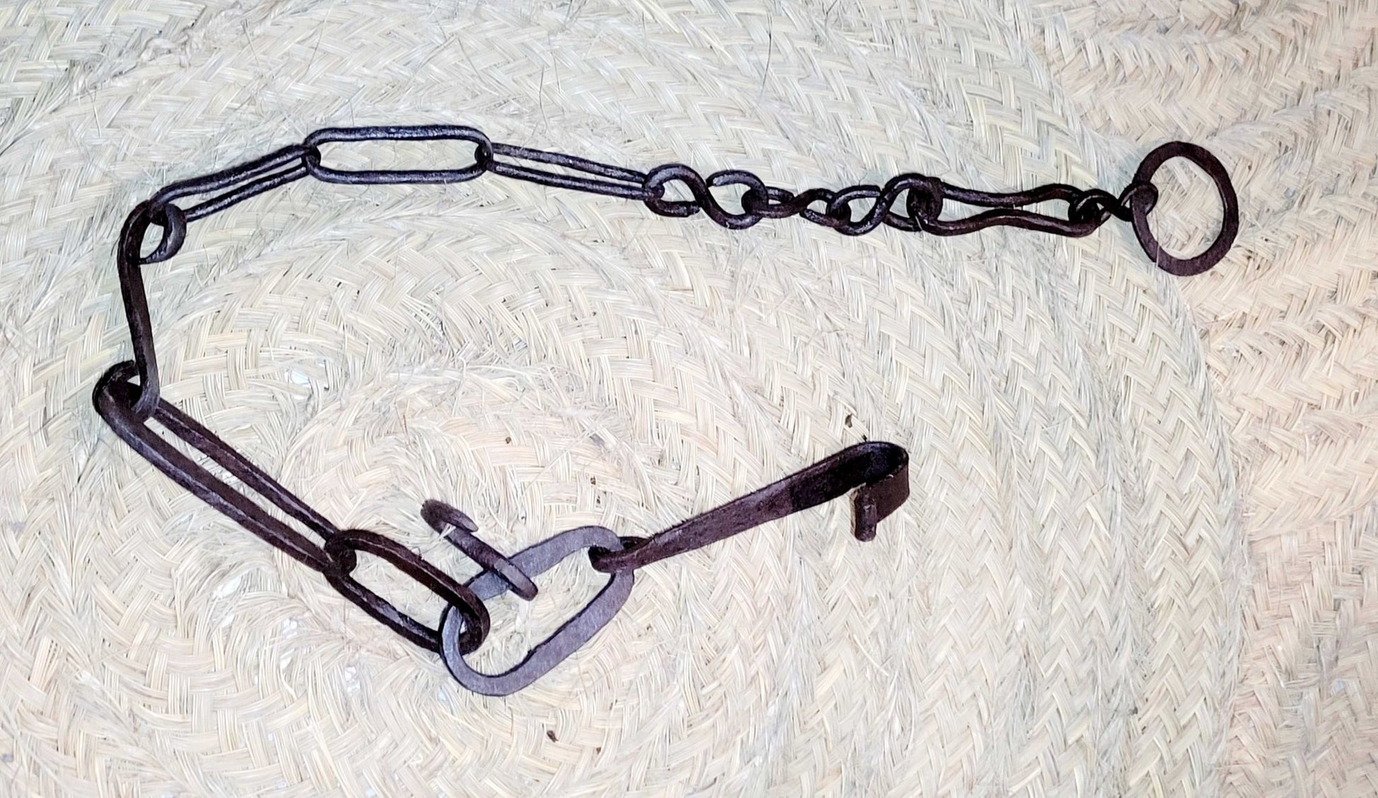 Cadena - Llares de Hierro para Colgar Calderos al Fuego - Cositas Antiguas – La Guadaña, Anticuarios Online en Jerez , vender antigüedades, muebles antiguos