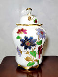 Tibor de porcelana pintado a mano en oro y motivos florales - Cositas Antiguas – La Guadaña, Anticuarios Online en Jerez , vender antigüedades, muebles antiguos