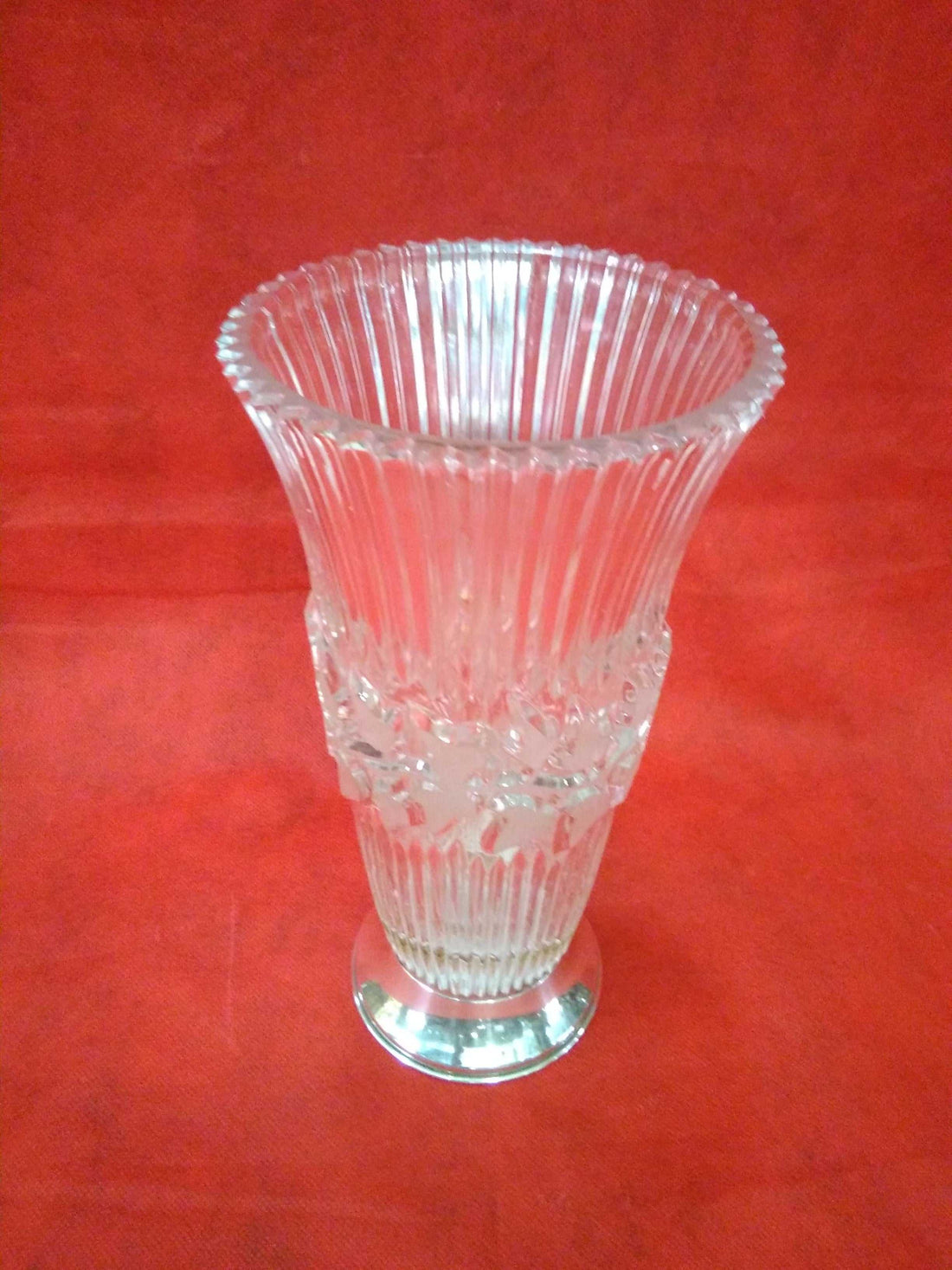 Florero de cristal con base de plata de alta calidad - Cositas Antiguas – La Guadaña, Anticuarios Online en Jerez , vender antigüedades, muebles antiguos