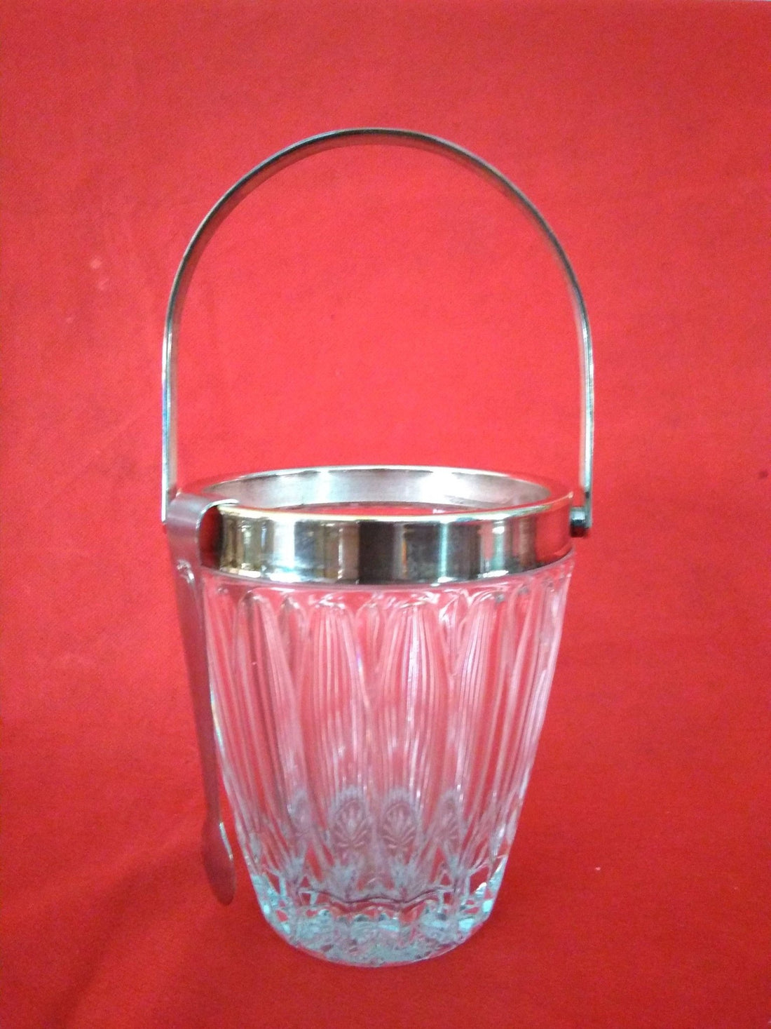 Cubitera de cristal | Funcional para eventos - Cositas Antiguas – La Guadaña, Anticuarios Online en Jerez , vender antigüedades, muebles antiguos