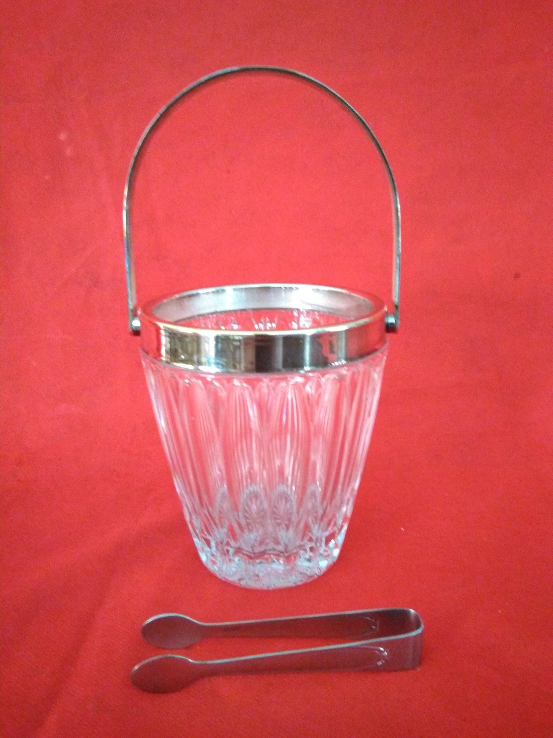 Cubitera de cristal | Funcional para eventos - Cositas Antiguas – La Guadaña, Anticuarios Online en Jerez , vender antigüedades, muebles antiguos