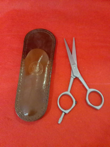 Tijera de Barbero Filarmónica de Cobalto – Alta Calidad en Funda Original - Cositas Antiguas – La Guadaña, Anticuarios Online en Jerez , vender antigüedades, muebles antiguos