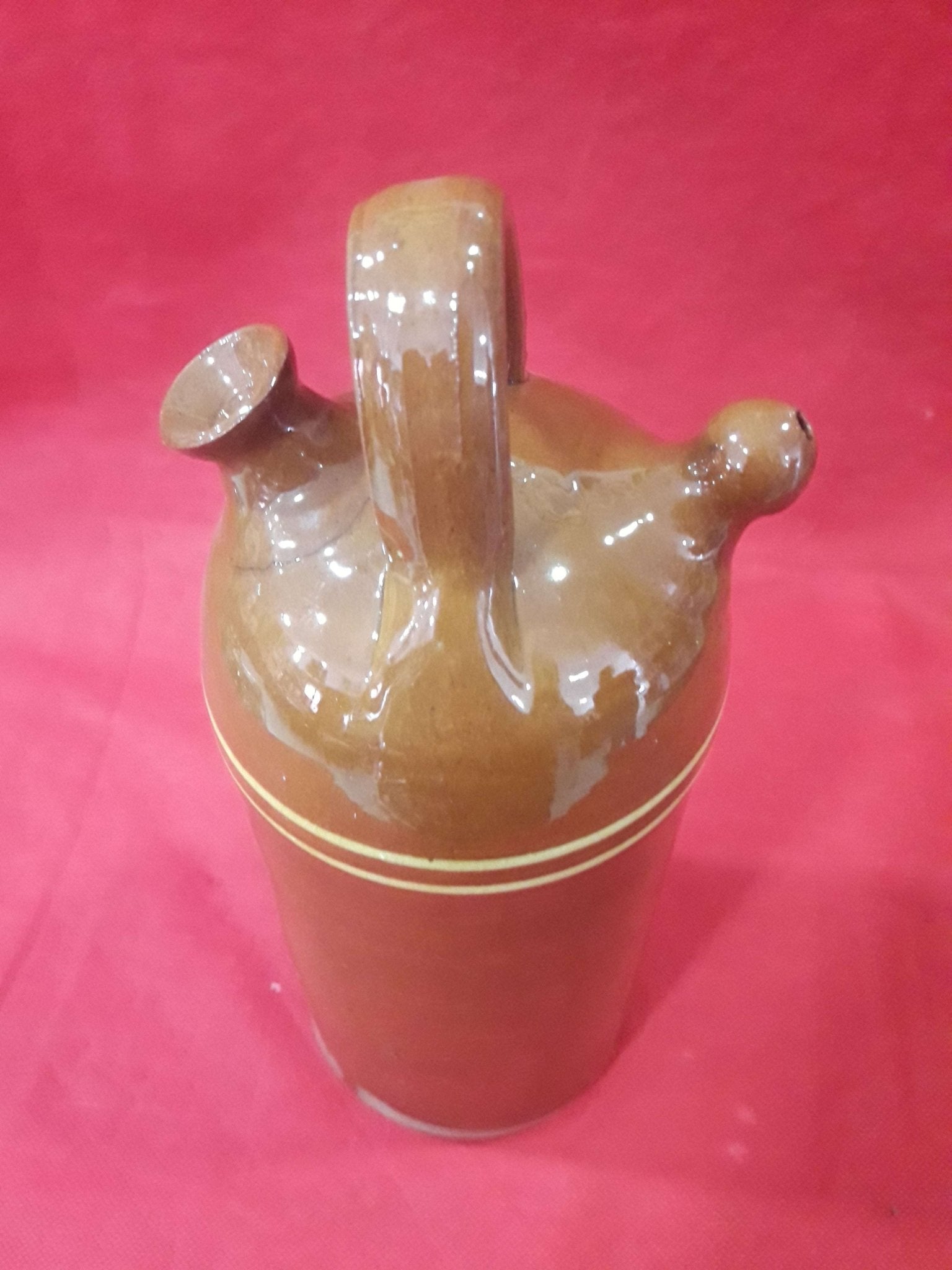 Botijo - Bucaro de Cerámica Esmaltada de Alta Calidad | Antigüedades Únicas - Cositas Antiguas – La Guadaña, Anticuarios Online en Jerez , vender antigüedades, muebles antiguos