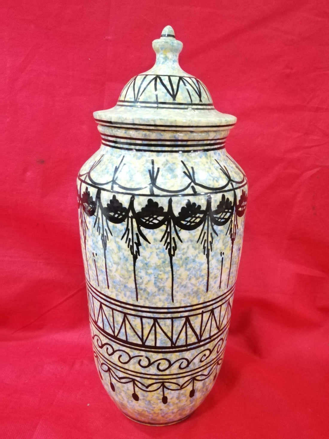 Tibor de cerámica pintado a mano - calidad superior - Cositas Antiguas – La Guadaña, Anticuarios Online en Jerez , vender antigüedades, muebles antiguos