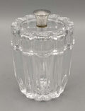 Tarro de tocador de cristal y alpaca: lujo y elegancia vintage - Cositas Antiguas – La Guadaña, Anticuarios Online en Jerez , vender antigüedades, muebles antiguos