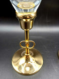 Copas de Champán de Cristal Tallado con Oro de 24K - Cositas Antiguas – La Guadaña, Anticuarios Online en Jerez , vender antigüedades, muebles antiguos