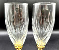 Copas de Champán de Cristal Tallado con Oro de 24K - Cositas Antiguas – La Guadaña, Anticuarios Online en Jerez , vender antigüedades, muebles antiguos