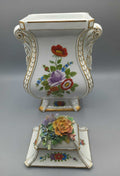 Jarron de porcelana pintado con detalle floral - Cositas Antiguas – La Guadaña, Anticuarios Online en Jerez , vender antigüedades, muebles antiguos