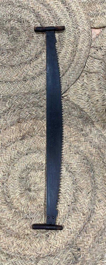 Antigua sierra de corte de árboles y madera, pieza rústica - Cositas Antiguas – La Guadaña, Anticuarios Online en Jerez , vender antigüedades, muebles antiguos