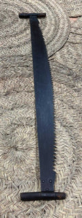 Antigua sierra de corte de árboles y madera, pieza rústica - Cositas Antiguas – La Guadaña, Anticuarios Online en Jerez , vender antigüedades, muebles antiguos