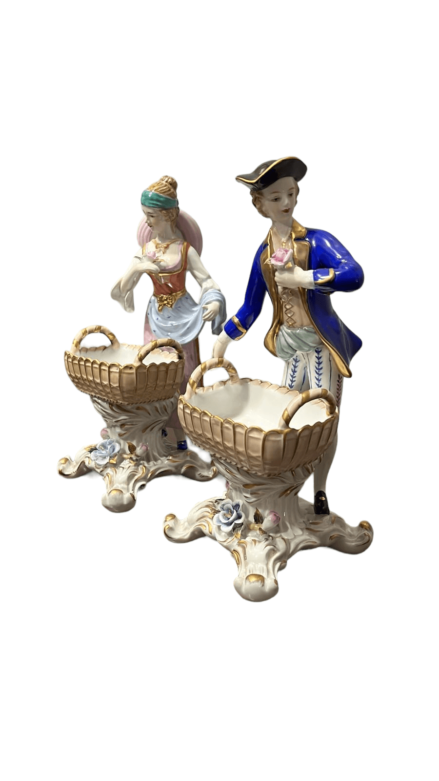 Figuras de porcelana Sèvres hombre y mujer recreación - Cositas Antiguas – La Guadaña, Anticuarios Online en Jerez , vender antigüedades, muebles antiguos