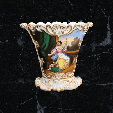 Jarrón Antiguo Viexus Paris Pintado a Mano - Cositas Antiguas – La Guadaña, Anticuarios Online en Jerez , vender antigüedades, muebles antiguos