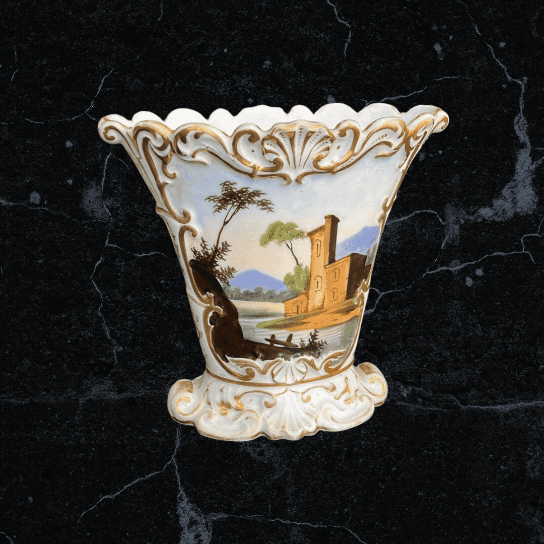Jarrón Antiguo Viexus Paris Pintado a Mano - Cositas Antiguas – La Guadaña, Anticuarios Online en Jerez , vender antigüedades, muebles antiguos