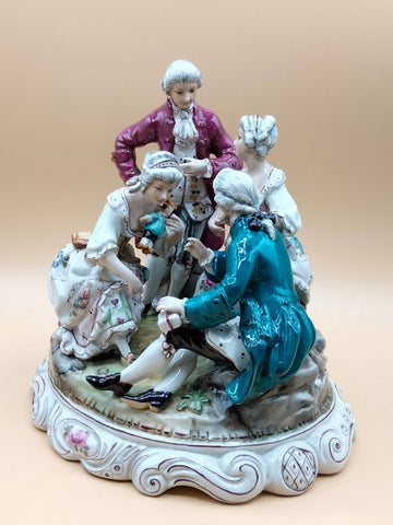 Grupo escultórico de porcelana SAUTHIER | 1970 - Cositas Antiguas – La Guadaña, Anticuarios Online en Jerez , vender antigüedades, muebles antiguos