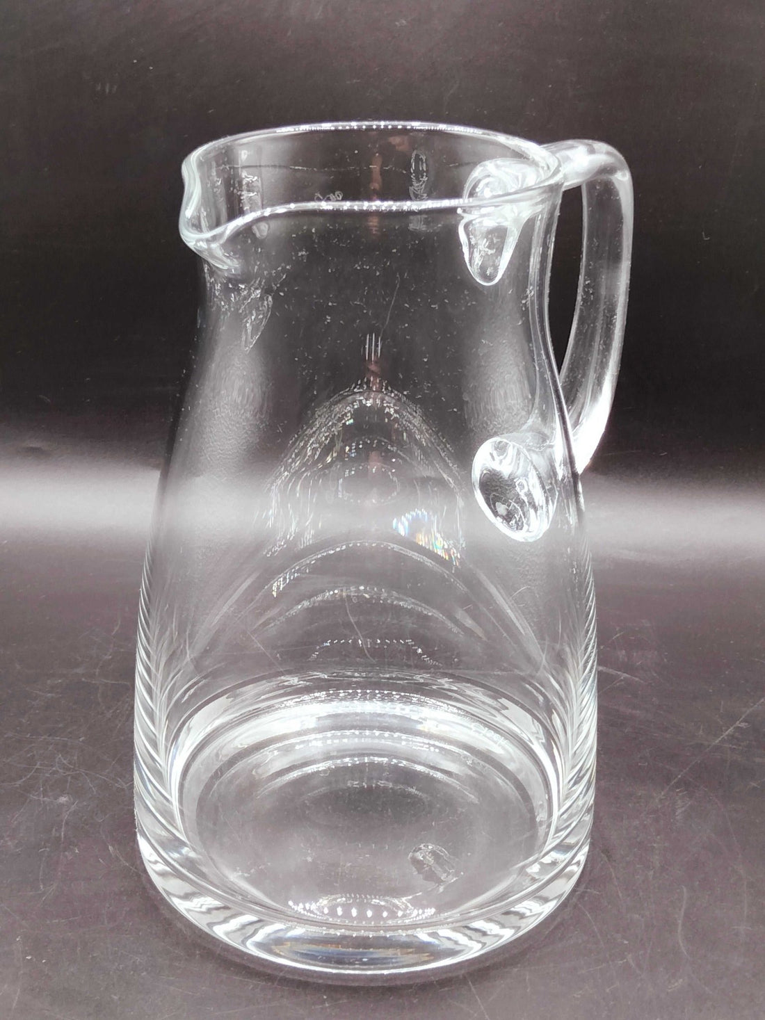 Jarra de Cristal Transparente Elegante – Antigüedad - Cositas Antiguas – La Guadaña, Anticuarios Online en Jerez , vender antigüedades, muebles antiguos
