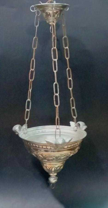 Lámpara incensaria antigua con ángeles de calidad superior - Cositas Antiguas – La Guadaña, Anticuarios Online en Jerez , vender antigüedades, muebles antiguos
