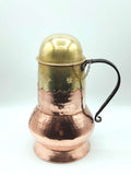 Jarra de Cobre con Tapadera y Mango de Hierro – Estilo Único - Cositas Antiguas – La Guadaña, Anticuarios Online en Jerez , vender antigüedades, muebles antiguos