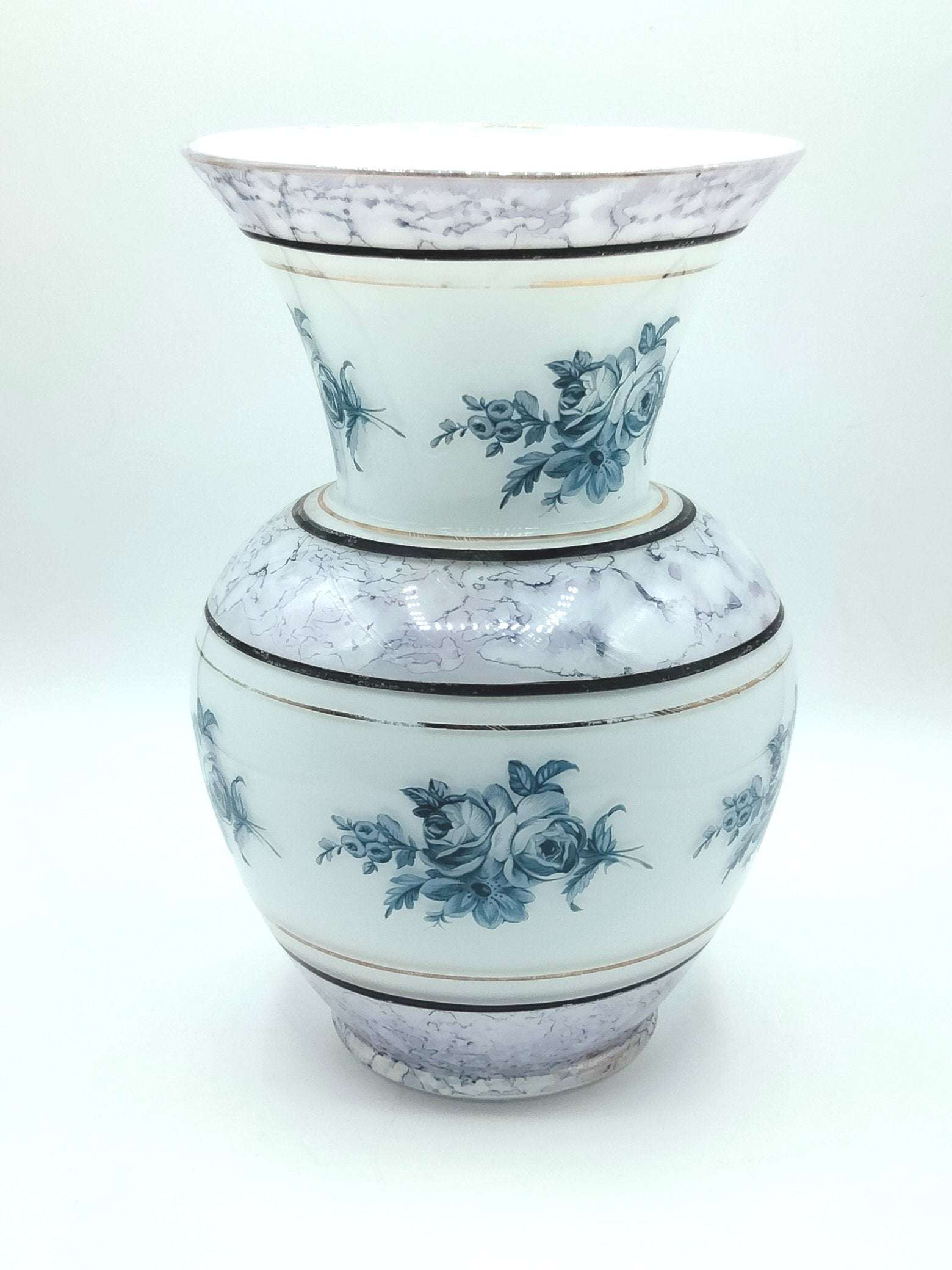 Jarron de opalina antiguo, alta calidad y elegancia - Cositas Antiguas – La Guadaña, Anticuarios Online en Jerez , vender antigüedades, muebles antiguos