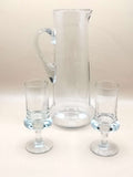 Cristalería elegante: Juego de agua exclusivo en cristal soplado - Cositas Antiguas – La Guadaña, Anticuarios Online en Jerez , vender antigüedades, muebles antiguos