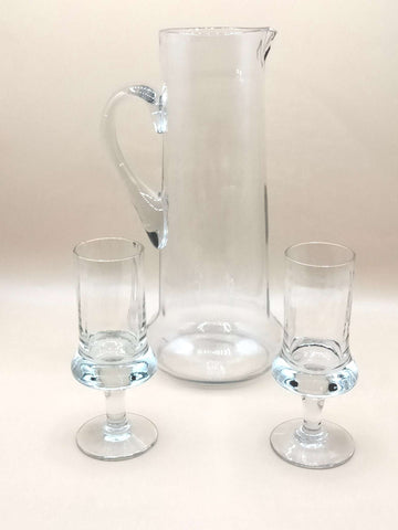 Cristalería elegante: Juego de agua exclusivo en cristal soplado - Cositas Antiguas – La Guadaña, Anticuarios Online en Jerez , vender antigüedades, muebles antiguos